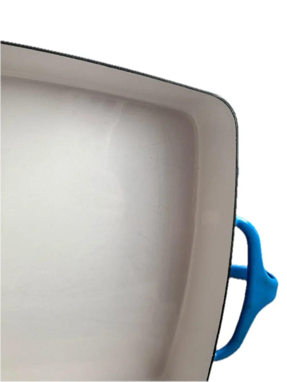 Dansk Blue Cream Enamel Kobenstyle Roasting Pan Baker Dish Rectangular Casserole